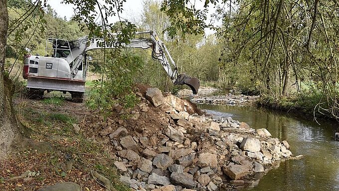 Travaux de morphologie de l'Erdre