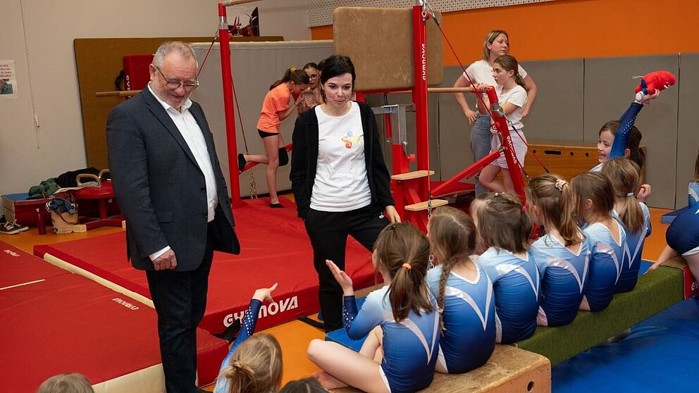 Jean-yves Ploteau, maire de Vallons-de-l'Erdre et vice-président à la COMPA, et Angélique Poupart 