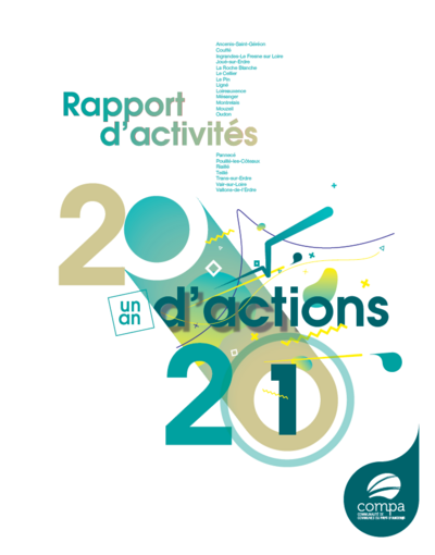 Une du Rapport d'activités COMPA 2021