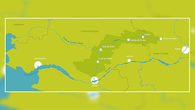 Carte du bassin versant de l'Erdre