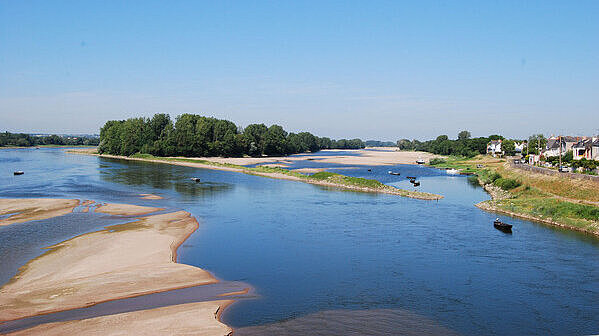 Port de la Meilleraie sur les bords de Loire