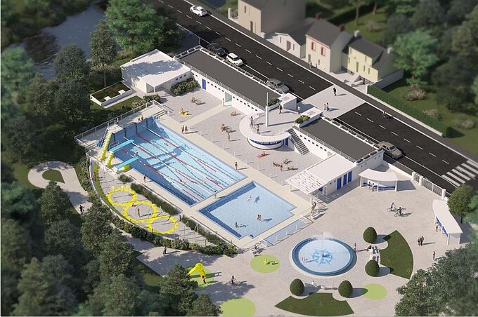 Projet des travaux de la piscine Alexandre Braud