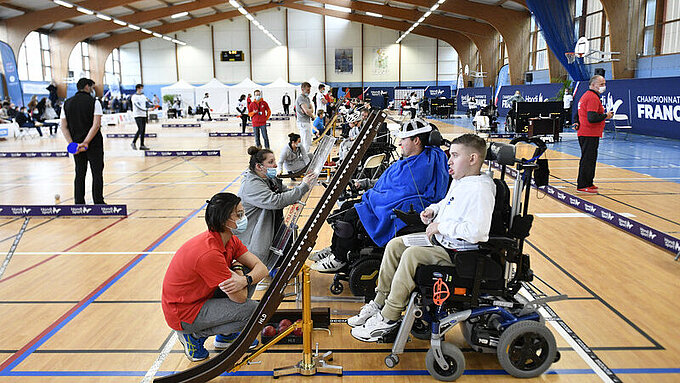 La section boccia d'Ancenis-Saint-Géréon