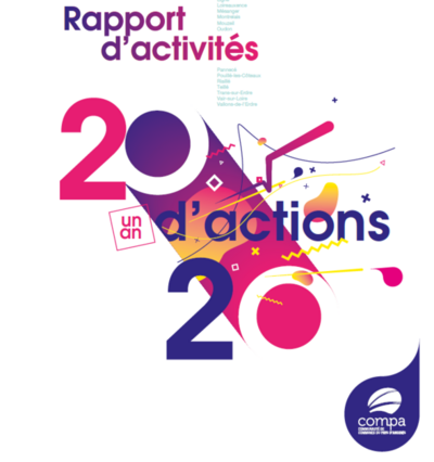 Une du Rapport d'activités 2020