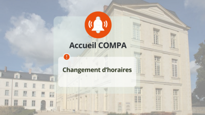 Changements des horaires COMPA