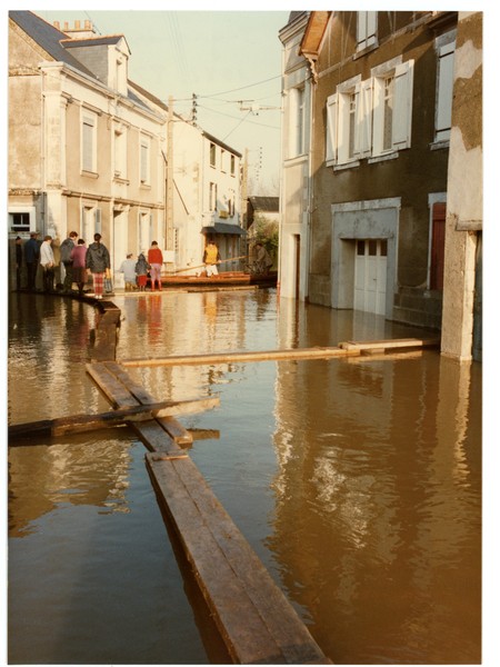 Inondations à Ingrandes-sur-Loire en 1982