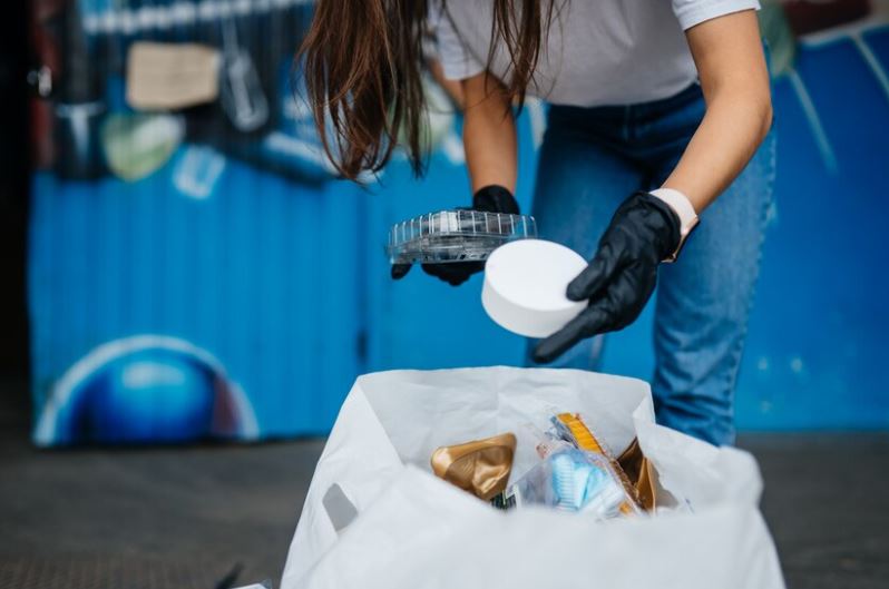 Tri des déchets d'un professionnel