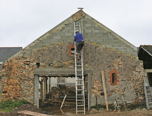 Travaux de rénovation d'un bâtiment